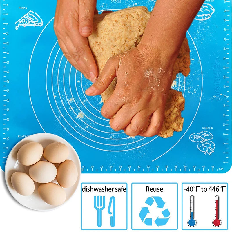 Silicone Baking Mat Kneading Dough Mats Pizza Cake