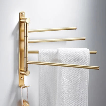 Bathroom Towel Rack Corner Shelf Paper Holder Hook