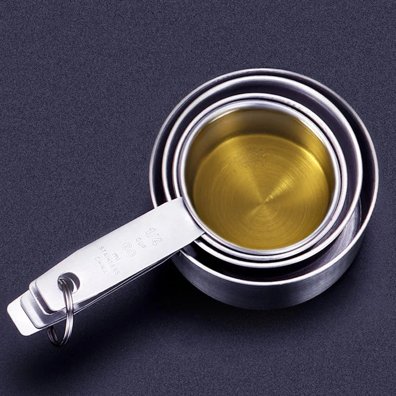 Upors Measuring Cups Premium Stackable Measuring Spoon Stainless