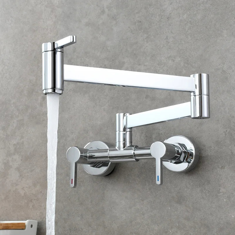 Pot Filler Tap Wall Mounted Foldable Faucet Cold