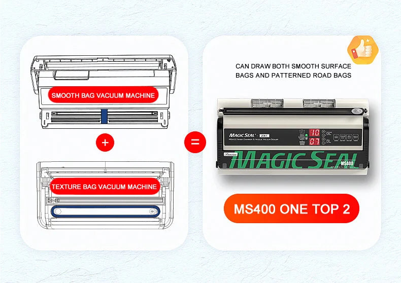 Magic Seal Ms400 Food Vacuum Sealer Machine Vacuum