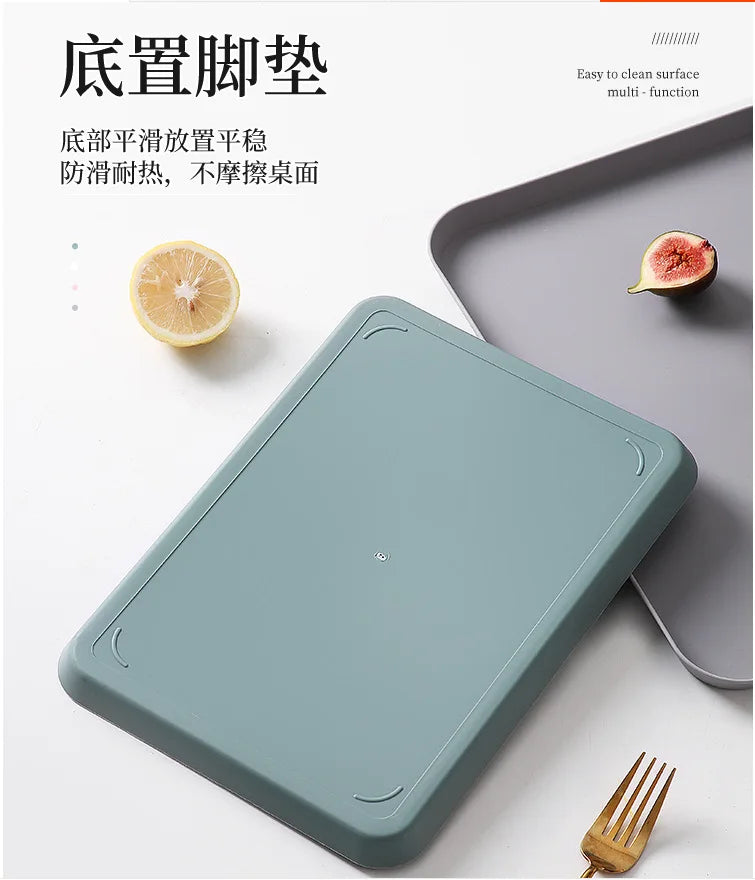 Exquisite Nordic Multi-Function Rectangular Plastic Serving Tray