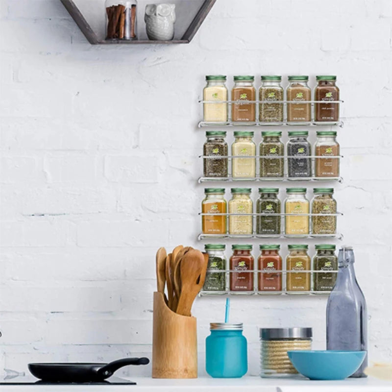 Organizer Metal Hanging Spice Racks Restaurant Wall-Mounted