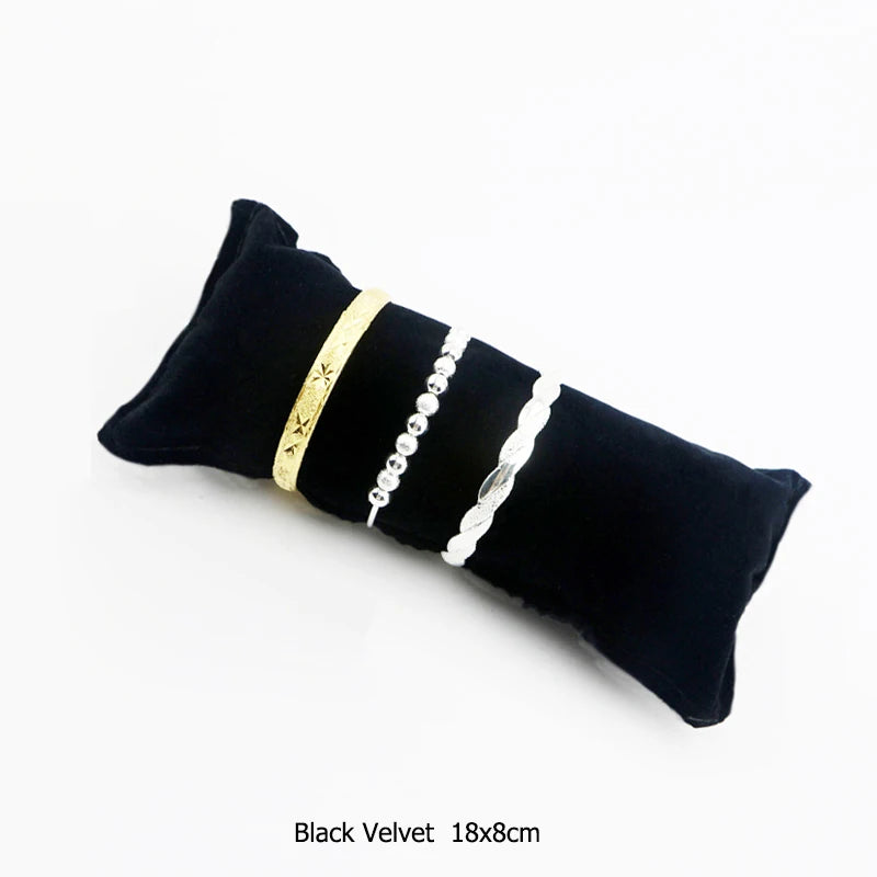 Durable Velvet Pearl Bracelet Watch Display Pillows Case