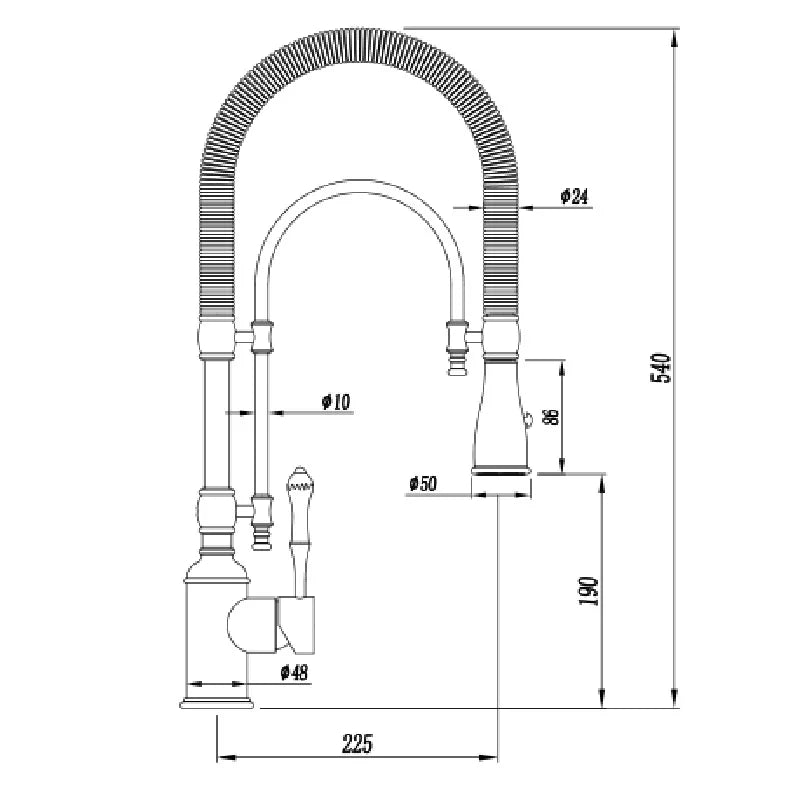 Faucet Pull Out 360 Degree Multi-Function Spring Pull