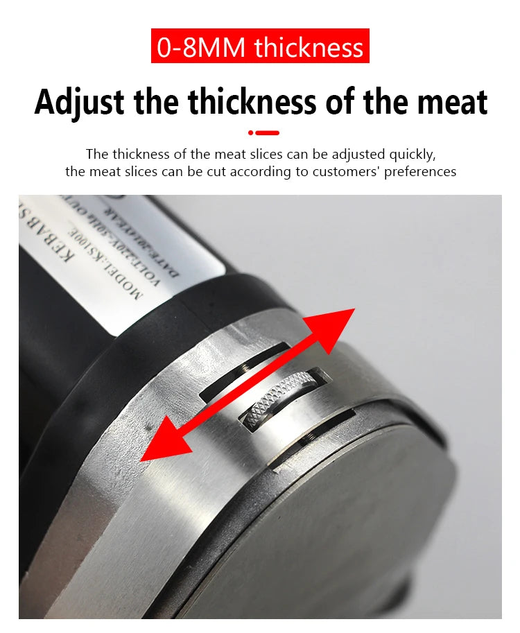 110v 220v Electric Barbecue Meat Slicer Kebab Slicer