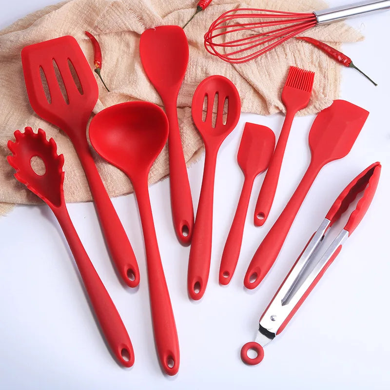 1pcs Silicone Utensils Non-Stick Kitchenware Cooking Bbq Spoon