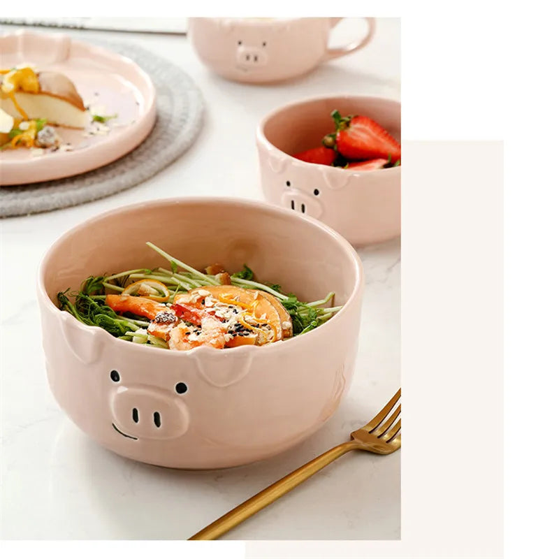 Cute Dish Ceramic Japanese Cartoon Tableware Creative Personality