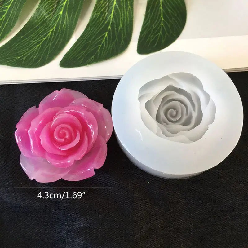 10 Styles 3d Flower Silicone Mold Resin Camellia