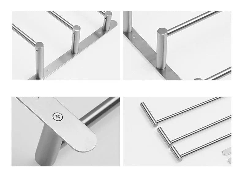 Chrome Bathroom Towel Rack 304 Stainless Steel Towel