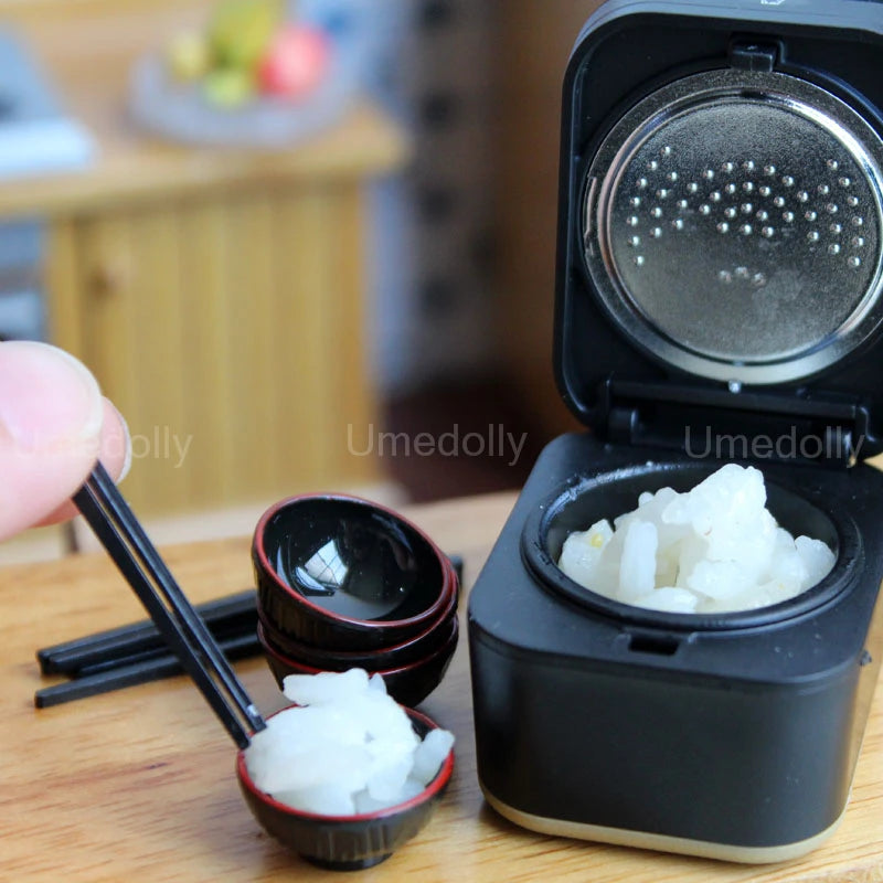 12 Scale Dollhouse Miniature Rice Cooker Mini Chopstick