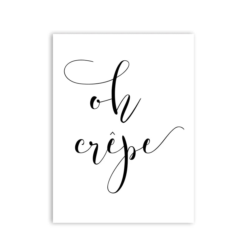 French Bon Appetit Art Print Wall Decor Housewarming
