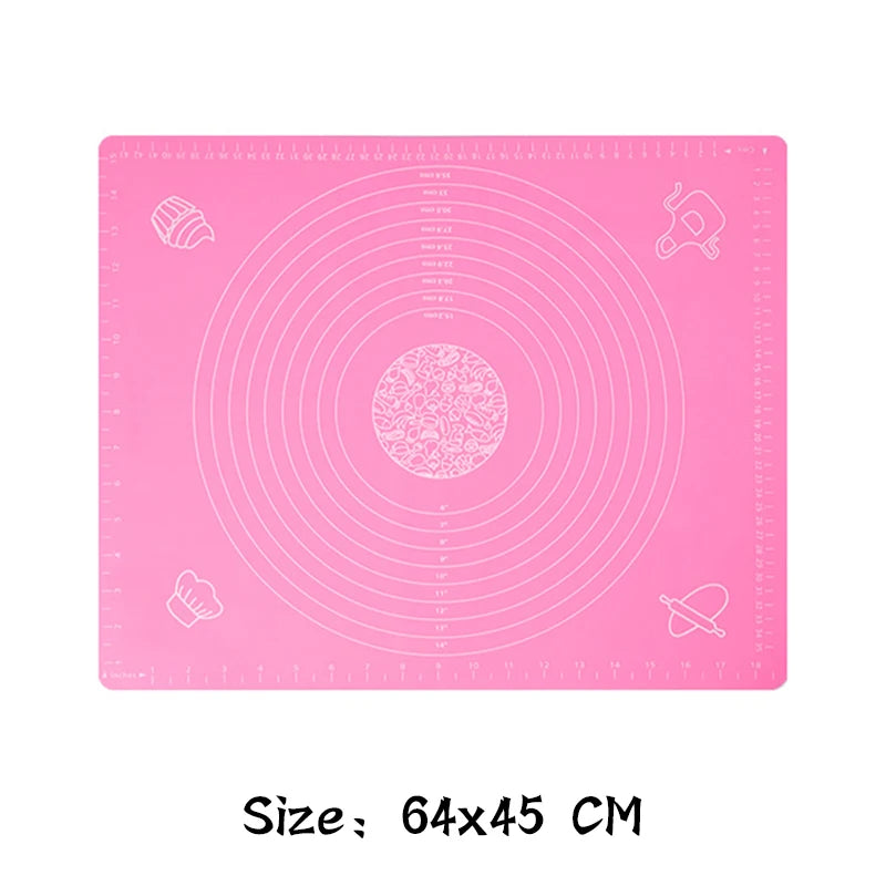 Multicolor Silicone Baking Mat 70/50/40cm Sheet Pizza Dough