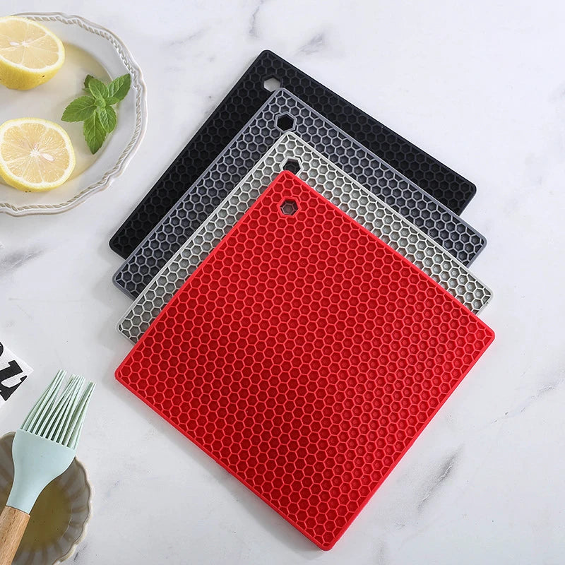 18cm Honeycomb Silicone Mat Drink Cup Coasters Heat