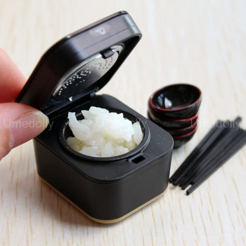 12 Scale Dollhouse Miniature Rice Cooker Mini Chopstick
