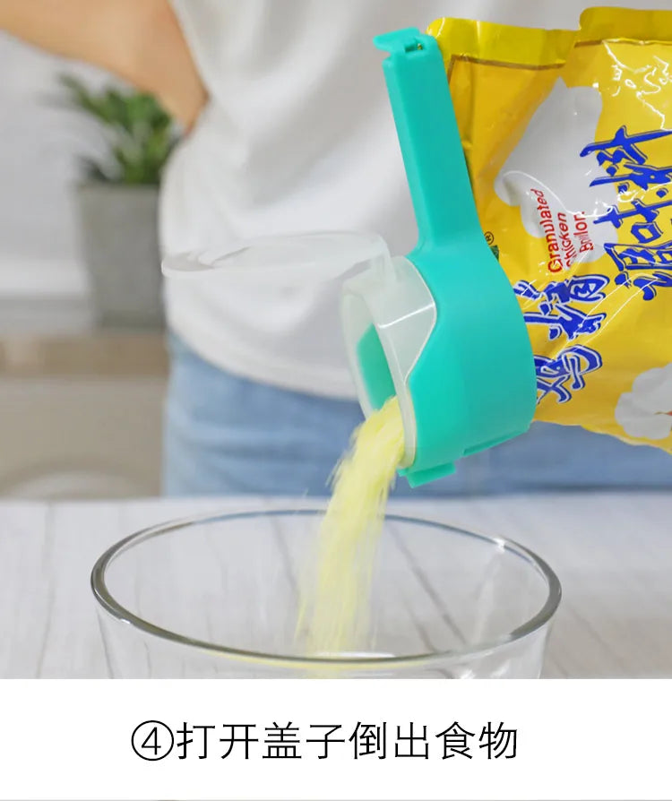Food Storage Bag Sealing Clips Plastic Cap Sealer