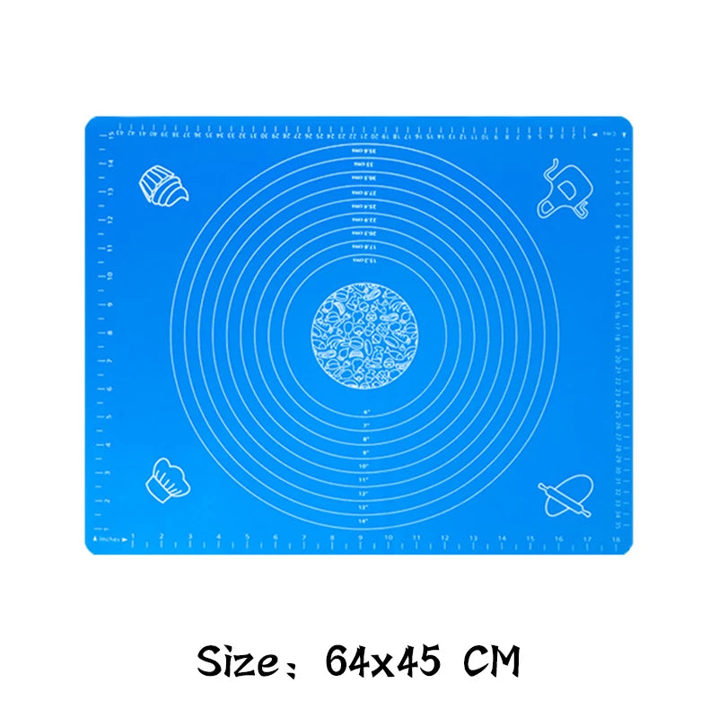 Multicolor Silicone Baking Mat 70/50/40cm Sheet Pizza Dough