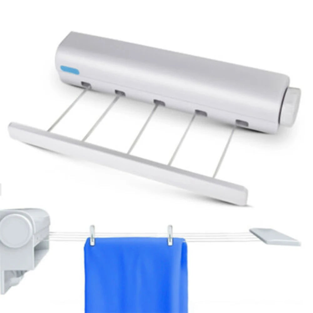 Retractable Laundry Hanger Telescopic Indoor Wall Mounted Clothes