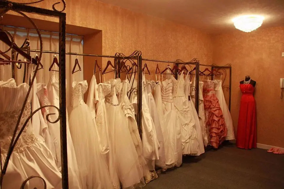 Customized High-Neck Long Sleeves Lace Appliques Wedding Dress