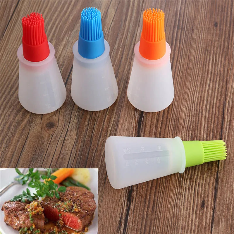 High Temperature Resistant Silicone Bottle Brush Bbq Brush