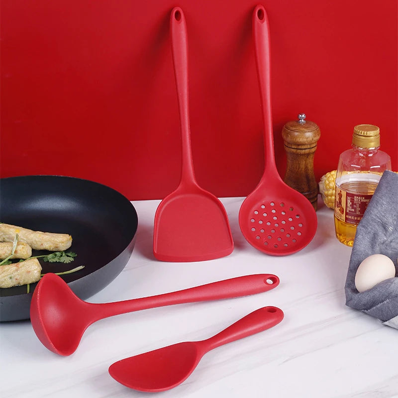 1-4pcs Non-Stick Spatula Shovel Soup Spoon Colander Rice