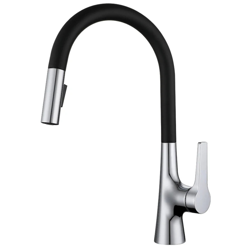 Deck Mounted Faucet Pull Out Mixer Tap Bagnolux