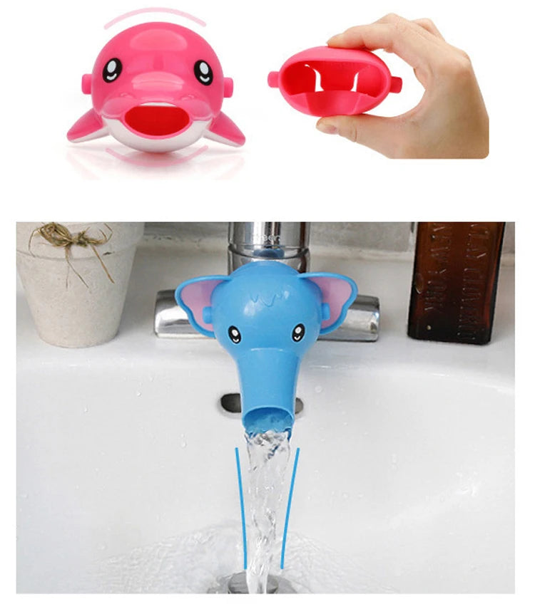 Lovely Cartoon Faucet Extender Kids Hand Washing In