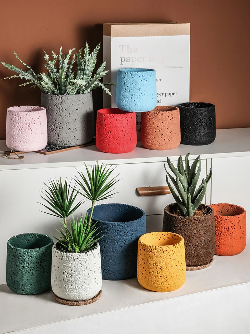 Cement Flowerpot Silicone Mold Nordic Style Simple Creative