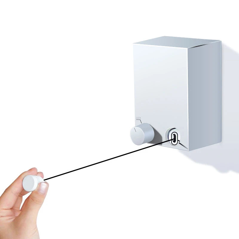 Punch-Free Retractable Clothesline Hotel Wall Hanging Clothes