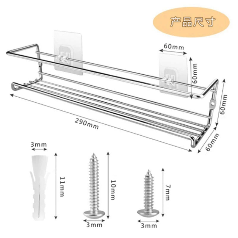 Organizer Metal Hanging Spice Racks Restaurant Wall-Mounted