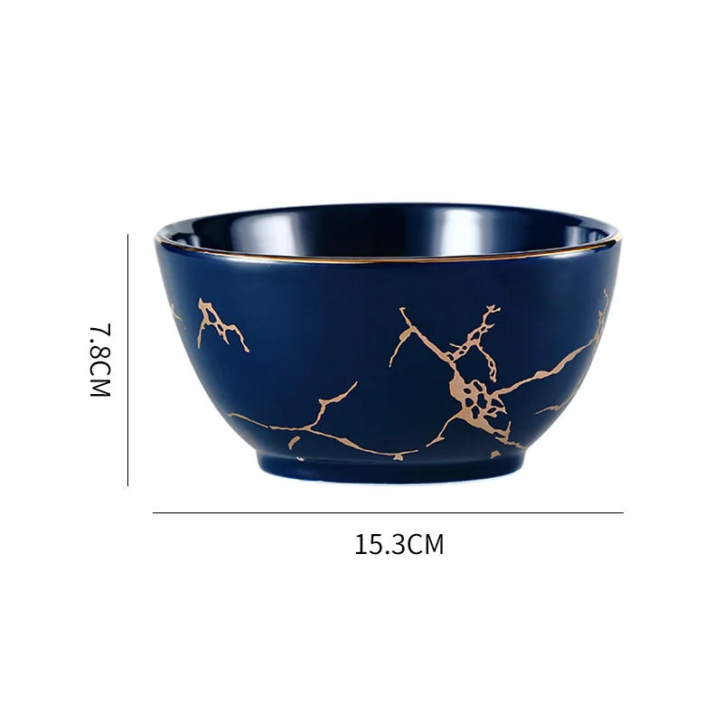 Nordic Dinner Irregular Plates Ins Gold Inlay Dinner