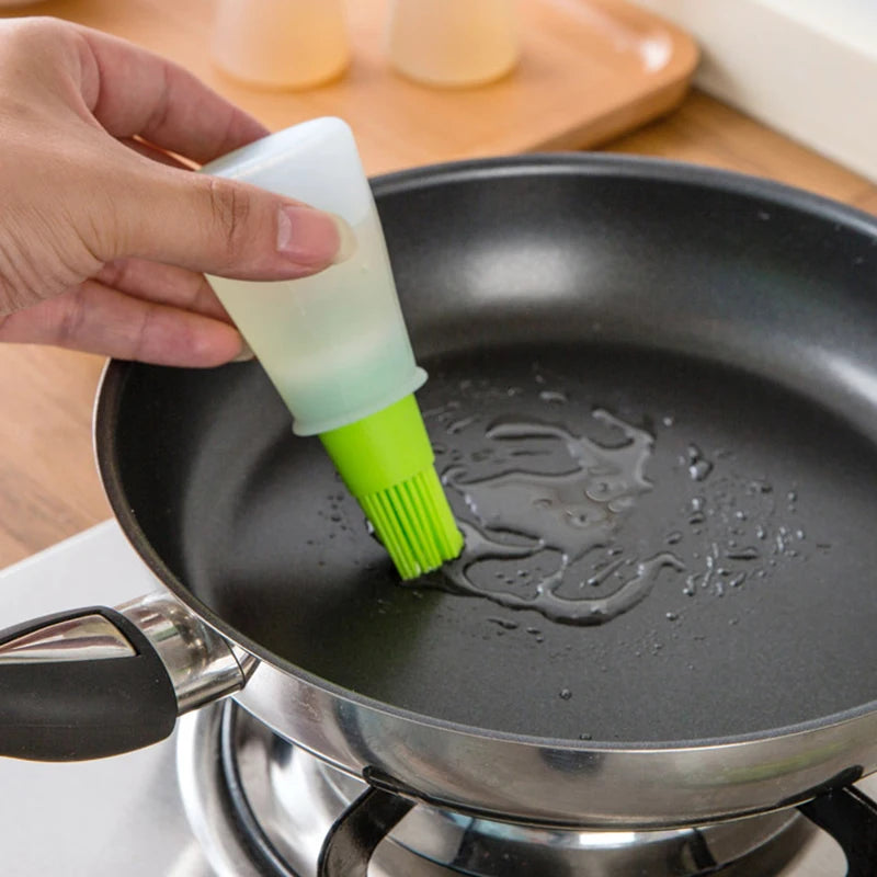 High Temperature Resistant Silicone Bottle Brush Bbq Brush