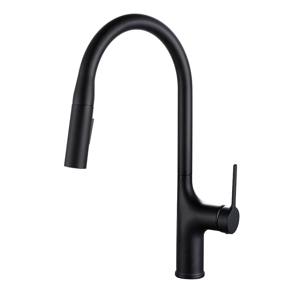 Bagnolux Titanium Black Brushed Deck Mounted Faucet Two