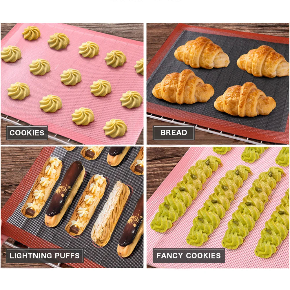 Non Stick Perforated Silicone Baking Mat 30x40 Heat