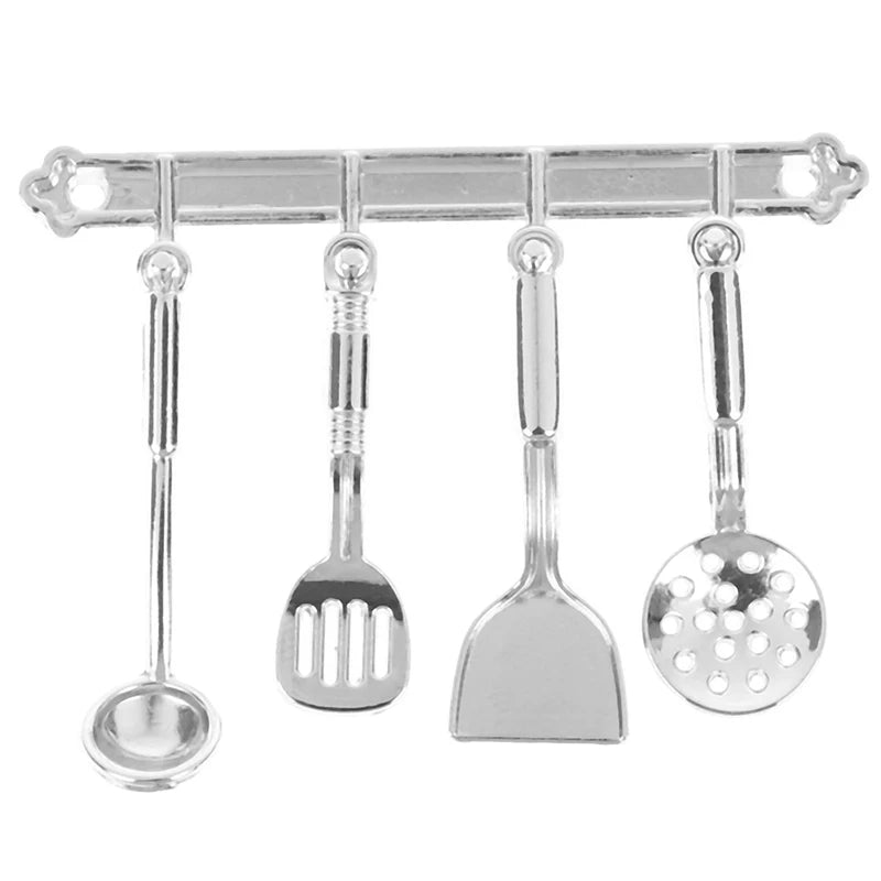 12 Doll House Miniature Dollhouse Spoon Shovel Cookware