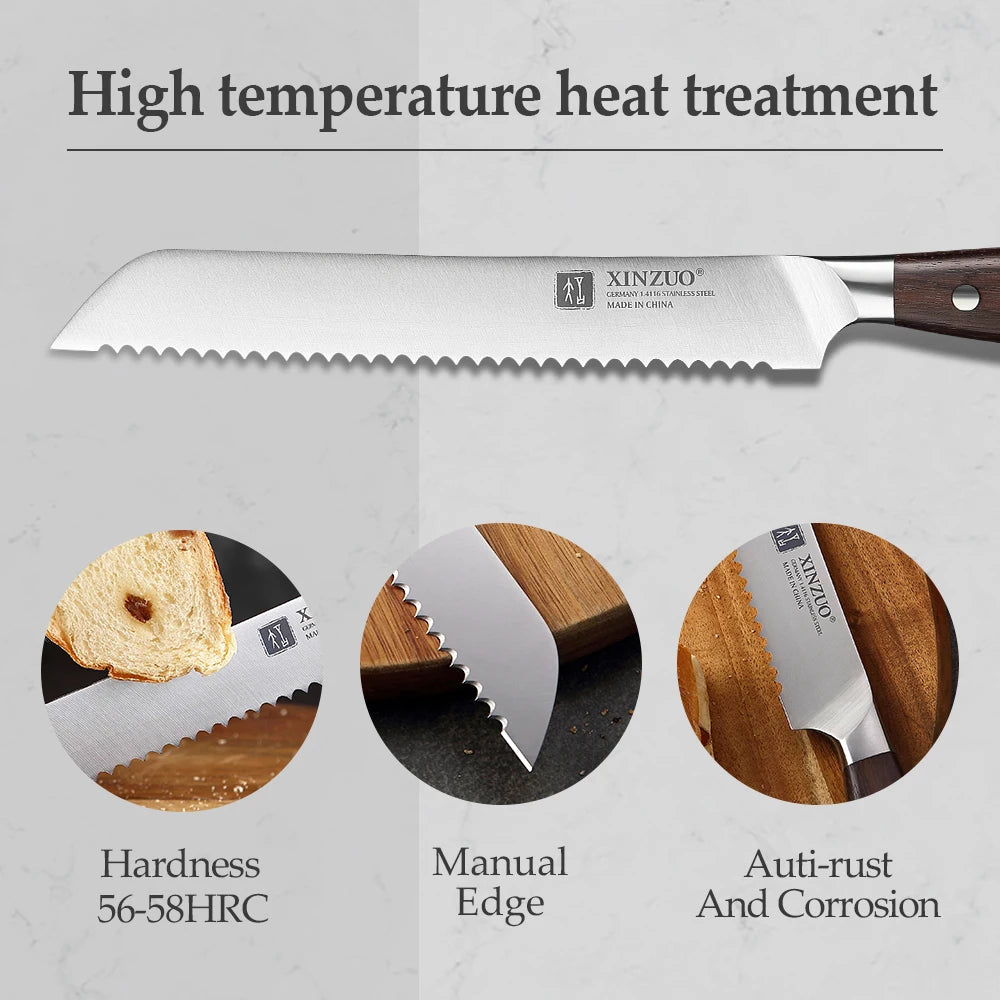 Xinzuo Knife Utility Cleaver Chef Bread Fruit Santoku