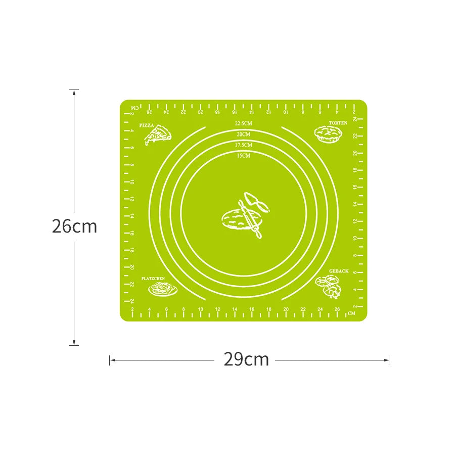 Multicolor Silicone Baking Mat 70/50/40cm Sheet Pizza Dough