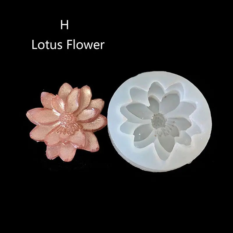10 Styles 3d Flower Silicone Mold Resin Camellia