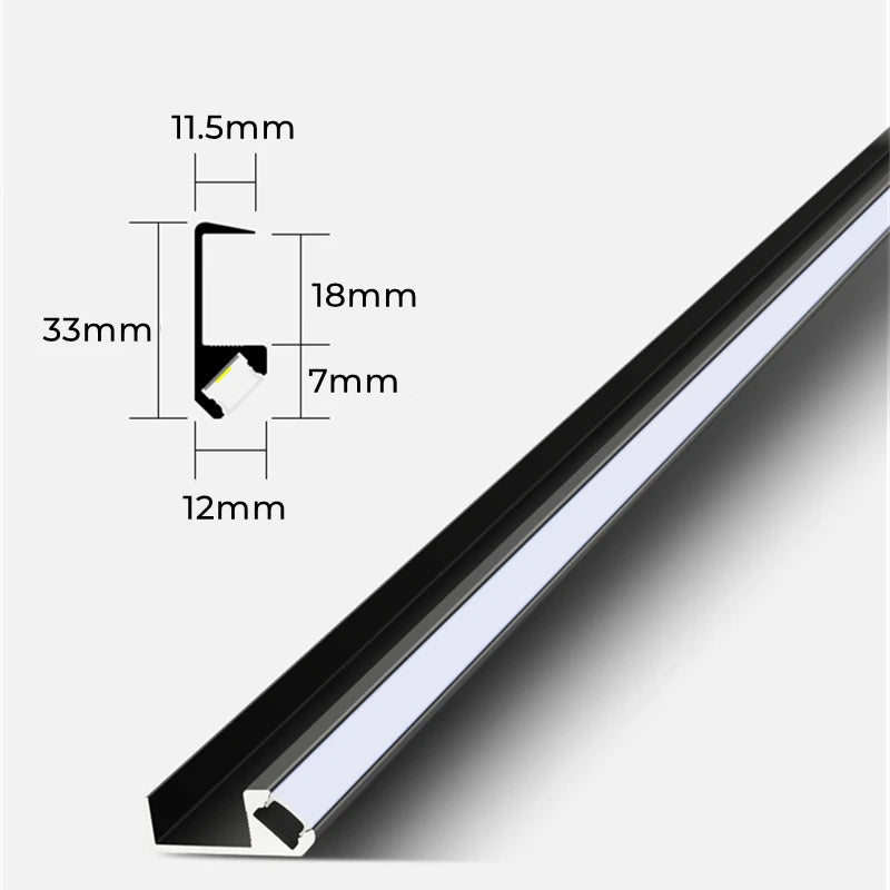 5/1m/Pcs Led Cabinet Shelf Light 45 Lighting Recessed