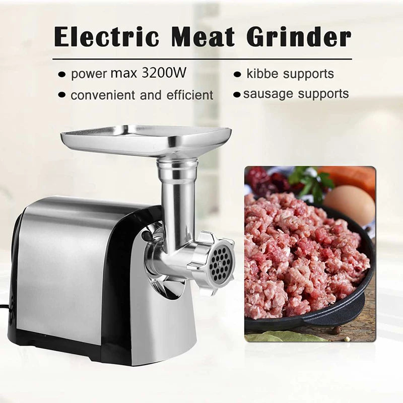 Heavy Duty 3200w Electric Meat Grinder Automatic Stainless