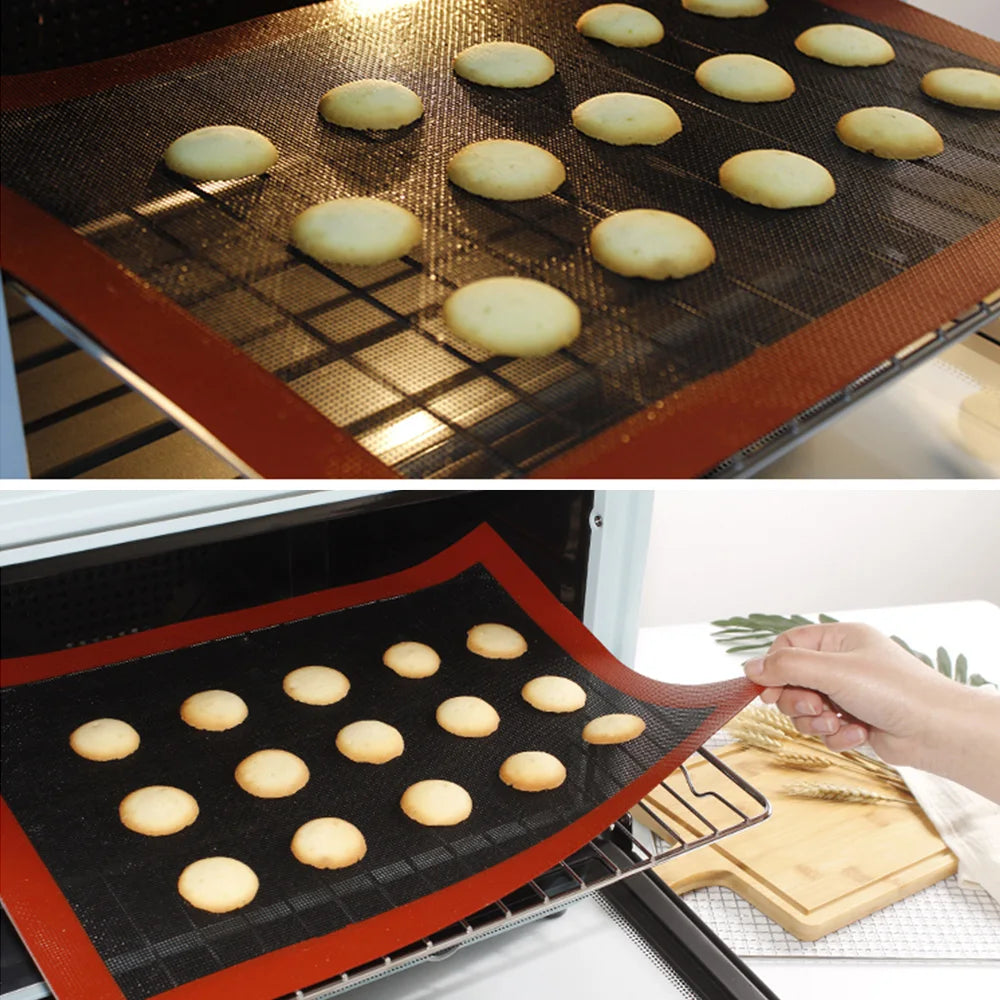 Non Stick Perforated Silicone Baking Mat 30x40 Heat