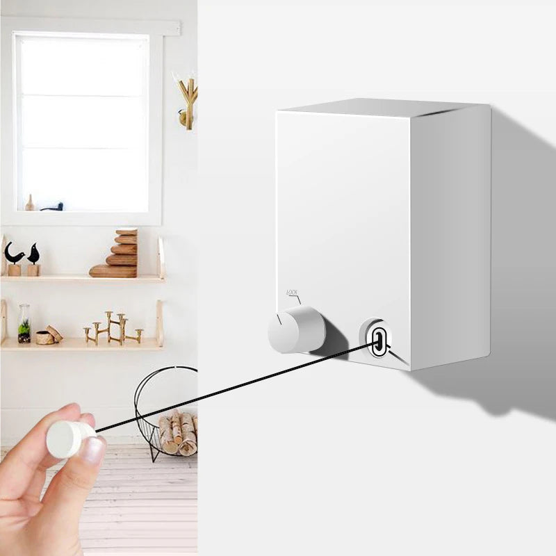 Punch-Free Retractable Clothesline Hotel Wall Hanging Clothes