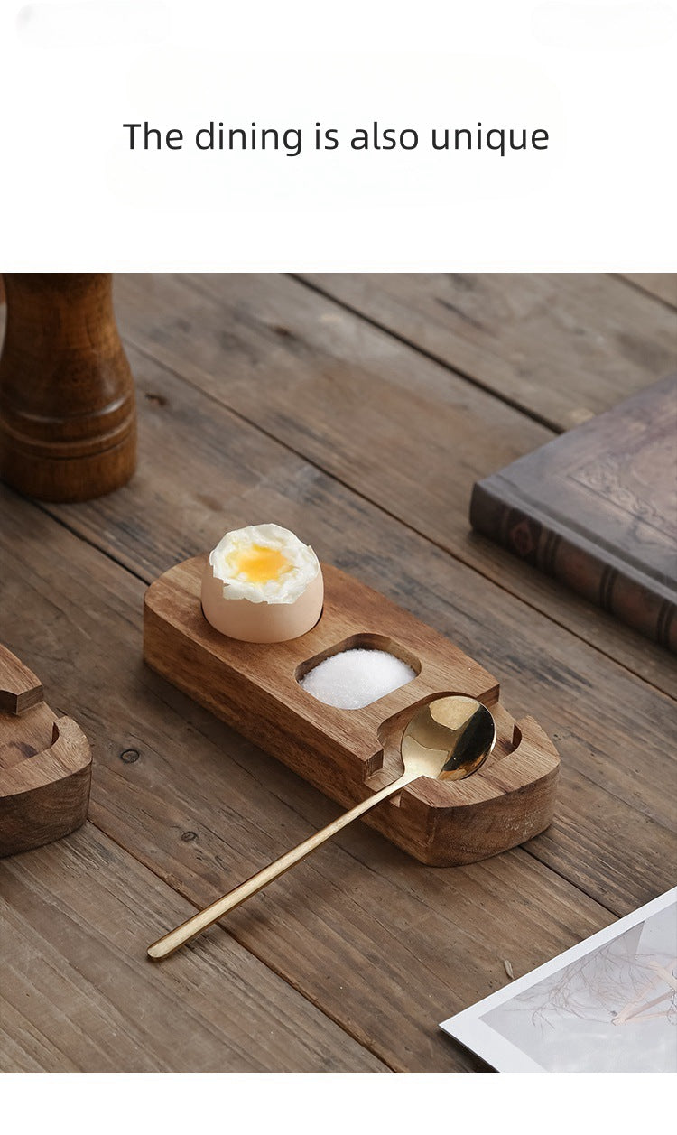 Wooden Egg Cups Soft Boiled Eggs Egg Stand