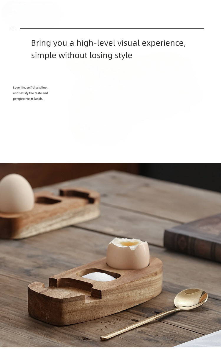 Wooden Egg Cups Soft Boiled Eggs Egg Stand