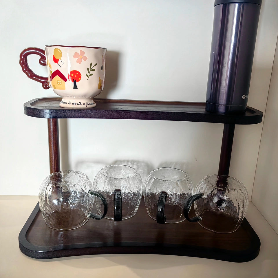 Countertop Water Cup Organizer Cabinet Cup Storage Rack