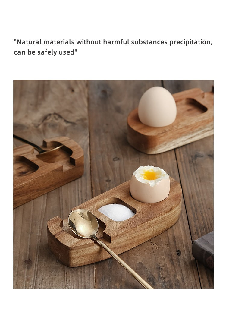 Wooden Egg Cups Soft Boiled Eggs Egg Stand