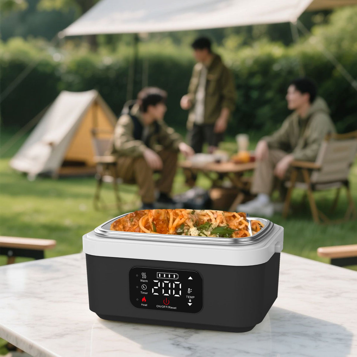 8000mah Electric Lunch Box Upgraded Water-Free Smart Heat
