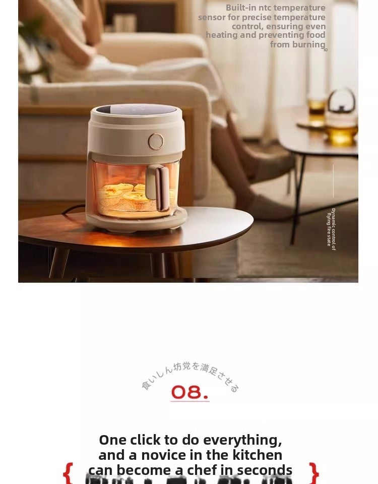 Air Fryer Glass Visual 4l Air Electric Fryer