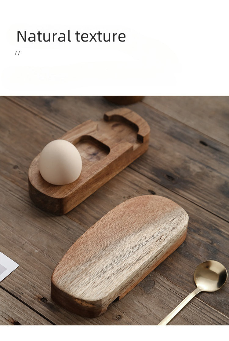 Wooden Egg Cups Soft Boiled Eggs Egg Stand
