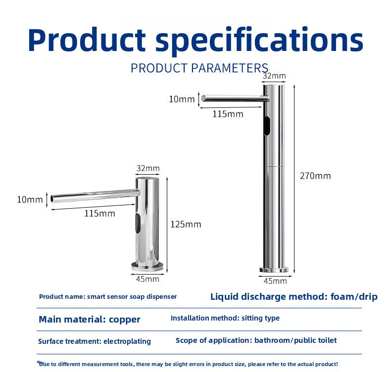 Automatic Liquid Soap Dispenser Faucet Style Brass Sensor